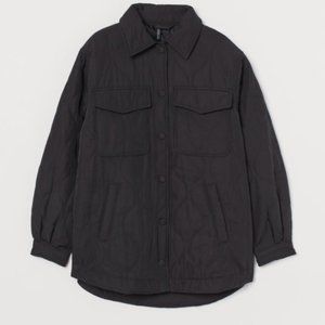 H&M Quilted Jacket - Size XS / Black